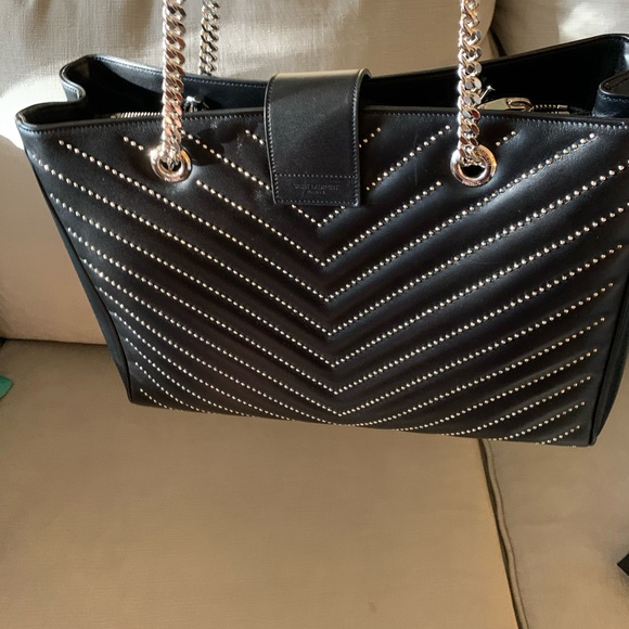 SAINT LAURENT YSL Matelasse Chevron Embellished - Picture 7 of 8